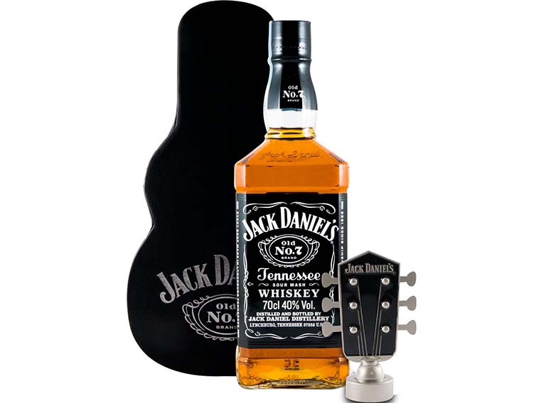 vloeistof Punt afstand Jack Daniel's Old N°7 Guitar Case 40° 70cl | Hoet Drinks